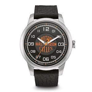 【送料無料】腕時計　ウォッチ　ハーレーダビッドソンベルトreloj de pulsera de correa de harley davidson 76a155 los hombres