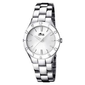 【送料無料】腕時計　ウォッチ　アラームトレンディステンレススチールシルバーreloj lotus trendy mujer 158951 acero inoxidable y esfera plateada