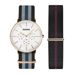 【貨物輸送無料】ウォッチ 御覧なさる アラームレトロボックスslazenger retro para hombre reloj sl91981203 con o sin caja  9499 5 男女兼用腕時計-腕時計