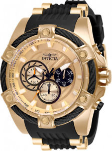 【送料無料】腕時計　ウォッチ　ボルトローズゴールドトーンステンレスシリコンinvicta hombres perno 100m tono oro rosa acero inoxidable reloj de silicona｜hokushin