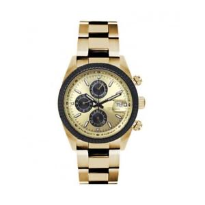 【送料無料】腕時計　ウォッチ　ゴールデンステンレススチールクロノサブメートルreloj de hombre lorenz ginevra 030094gg chrono acero inoxidable dorado sub 100mt｜hokushin