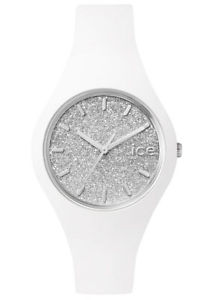 【送料無料】腕時計　ウォッチ　グアテマラシリコンアナログice watch glitter white silver unise icegtwsrus15 analogico silicona blanca