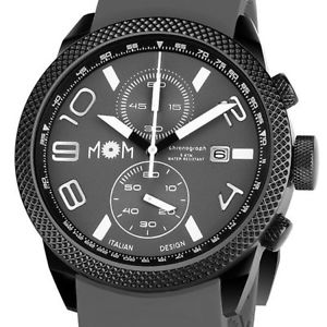 【送料無料】腕時計 ウォッチ イタリアデザインモデナクロノorologio oversize 50mm italian design mom modena chrono quadrante grigio|hokushin