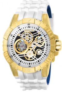 【送料無料】腕時計 ウォッチ マンプロダイバーラバーベルトクロックnuevo hombre invicta 25411 pro diver 45mm blanco correa de goma reloj automtico|hokushin