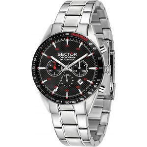 【送料無料】腕時計 ウォッチ セクタークロノグラフネロリリースorologio sector 770 r3273616004 uomo watch acciaio 44mm nero cronografo data