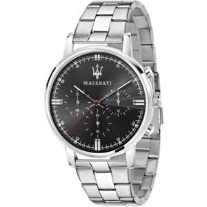 【送料無料】腕時計　ウォッチ　マセラティマセラティデュアルネロorologio uomo maserati eleganza r8873630001 dual time bracciale acciaio nero｜hokushin