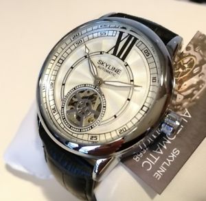 【送料無料】腕時計　ウォッチ　スカイラインペレorologio uomo skyline,automatico,scheletrato,vetro zaffiro,limited edition,pelle