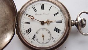 【送料無料】腕時計　ウォッチ　ポケットチェンバージラールビンテージシルバーreloj de bolsillo aposentos girard vintage reloj 840erplata