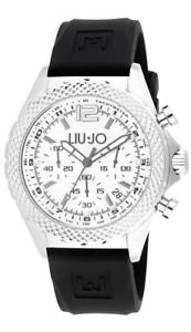 【送料無料】腕時計 ウォッチ アラームリュジョダービーブラックシリコンシルバークロノreloj hombre liu jo luxury derby tlj830 chrono silicona negro silver