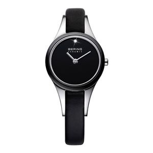 【送料無料】腕時計　ウォッチ　ベーリングレディクロックブレスレットレザースリムセラミックbering seora reloj reloj pulsera slim ceramic 33125442 cuero｜hokushin