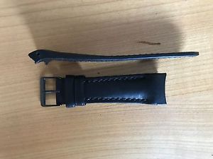 【送料無料】腕時計　ウォッチ　フォルティスブラックレザーブレスレットfortis b47 pulsera de cuero, negro con negro cierro y costura, nuevo