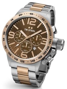 【送料無料】腕時計　ウォッチ　スチールトーンアラームtw steel cb154 reloj de hombre de dos tonos 50 mm cantina 2 aos de garanta