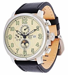 【送料無料】腕時計　ウォッチ　ユーロバイソンingersoll bison 52 in1505cr reloj automtico cuero analgiconuevo, pvp 250 eur