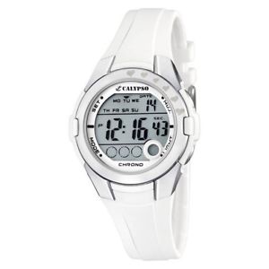 【送料無料】腕時計　ウォッチ　カリプソラバーストラップデジタルnuevo anuncioreloj digital para nia o mujer calypso blanco correa de caucho k55711