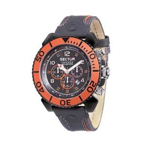 【送料無料】腕時計　ウォッチ　センチュリオンセクタークロノペレサブメートルnuevo anuncioorologio uomo sector centurion r3271603025 chrono pelle nero arancio sub 100mt