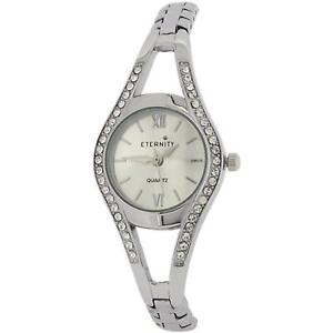 【送料無料】腕時計　ウォッチ　カールガラスシルバーeternity mujer cristal engarzado plateado reloj de pulsera et80c