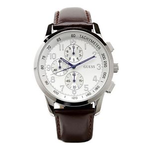 【送料無料】腕時計　ウォッチ　クロックブラウンレザーベルトguess w13530g2 coastal reloj de hombre correa cuero marrn