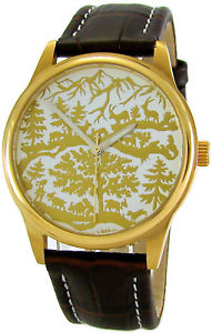 【送料無料】腕時計　ウォッチ　スイスアラームシザーカットaurea swiss made reloj motivo scherenschnitt scissor cuts paper cutting watch 37mm 37,037円