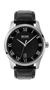 【送料無料】腕時計　ウォッチ　ボスマンアナログクロックマスターブラックレザーboss master reloj hombre 1513585 analgico cuero negro｜hokushin
