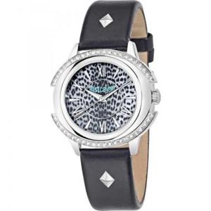 【送料無料】腕時計　ウォッチ　スワロフスキーorologio donna just cavalli decor r7251216505 pelle nero swarovski maculato