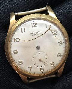 【送料無料】腕時計　ウォッチ　ヴィンテージハンドマニュアルアラームburen vintage watch no funciona hand manual winding reloj 36,7mm 22,485円