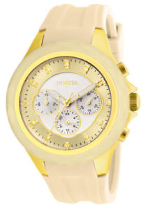 【送料無料】腕時計　ウォッチ　クロノグラフシルバーゴールドフィールドアラームnuevo anuncio22674 invicta 42mm mujer ngel crongrafo de cuarzo plata, oro esfera reloj