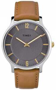 【貨物輸送無料】ウオッチ ご覧なさる スカイラインスリムレザーストラップウォッチtimex hombre slim skyline 40粍 correa de cuero tw2r49700 relojes