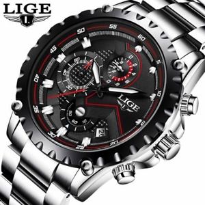 【送料無料】腕時計　ウォッチ　ビジネススチールクォーツde lujo cuarzo reloj para hombre de negocios sportacompleto acerocuero, resistente al agua