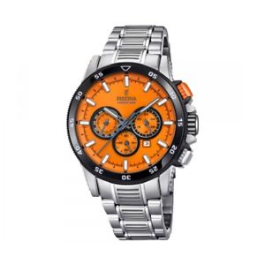 【送料無料】腕時計　ウォッチ　バイククロノアラームクロノグラフオレンジfestina f20352b chrono bike 2018 reloj hombre crongrafo, naranja