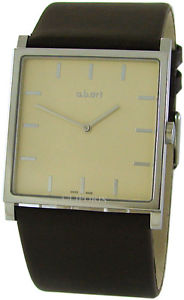 【送料無料】腕時計　ウォッチ　アートスイスアラームデザインペンダントベリリウムウォッチab art swiss made xl reloj hombre carre design colgante marrn berilio watch am 104