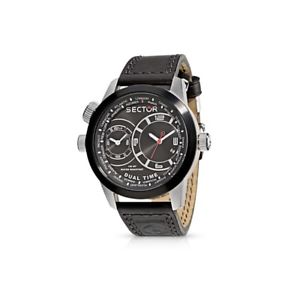 【送料無料】腕時計　ウォッチ　セクターデュアルタイムリファレンスセクターウォッチorologio sector dual time oversize ref r3251102125 sector watch