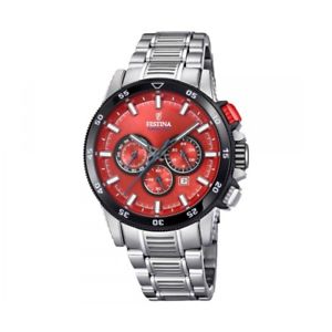 【送料無料】腕時計　ウォッチ　バイククロノアラームクロノグラフfestina f20352c chrono bike 2018 reloj hombre crongrafo, rojo