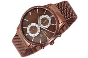 【送料無料】腕時計　ウォッチ　クロノグラフスイスbisset portrige braun bsdd 88 chronograph reloj hombre swiss made reloj de pulsera