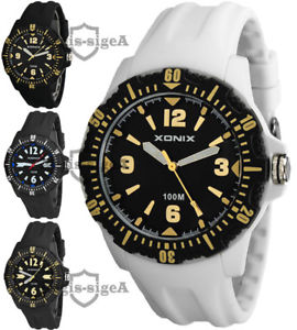 【送料無料】腕時計　ウォッチ　マンクォーツバックライトシリコンストラップreloj pulsera xonixpara hombre, cuarzo, luz de fondo, correa de silicona durable, wr100m