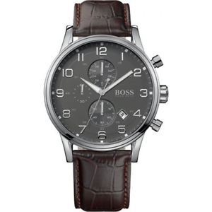【送料無料】腕時計　ウォッチ　ヒューゴジェットアラームクロノグラフレザーストラップボスhugo boss para hombre jet reloj crongrafo correa de cuero hb 1512570