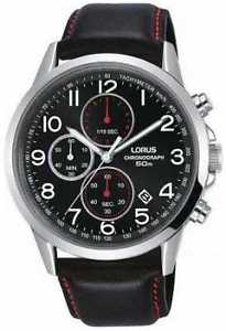 【送料無料】腕時計　ウォッチ　ベルトアラームクロノグラフlorus reloj crongrafo para hombre correa de cuero rm369ex8 relojes