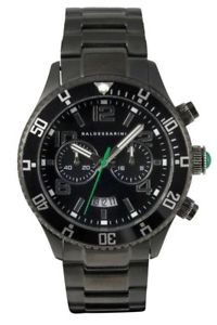 【送料無料】腕時計 ウォッチ アラームステンレススチールアナログクロノグラフbaldessarini reloj hombre y8041w2000 analogico crongrafo negro acero inoxidable|hokushin