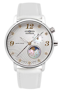 【送料無料】腕時計　ウォッチ　ツェッペリンムーンzeppelin luna reloj pulsera mujer con fase lunar 76371