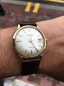 【送料無料】腕時計　ウォッチ　ソリッドゴールドアラームimpresionante original slido 9ct oro garrard reloj para hombre circa 1965｜hokushin 55,788円
