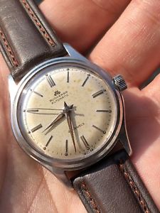【貨物輸送無料】ウオッチ ご覧なさる ビンテージスイススチールクロックreloj automtico para hombre vintage bucherer swiss made todo acero felsa 1560 33粍