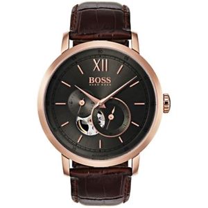 【貨物輸送無料】ウオッチ ご覧なさる ヒューゴボスメンズシグネチャ hugo boss ヘモグロビン 1513506 mens signature automatic watch  2 years warranty