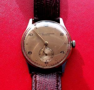 【貨物輸送無料】ウオッチ ご覧なさる メルシエジュネーブバスリレーmontre ancienne  **baume amp; mercier geneve  ** boitier acier fonctionne