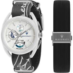 【貨物輸送無料】ウオッチ ご覧なさる マセラティマセラティヨットタイマーネロorologio  cinturino maserati trimarano r8851132002 yacht timer nero limited