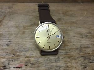 【貨物輸送無料】ウオッチ ご覧なさる ナイツゴールドマーウォッチcaballeros reloj de oro marvin cuarzo dcada de 1980