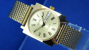 【貨物輸送無料】ウオッチ ご覧なさる クロックレトロビンテージreloj automtico gruen retro vintage circa 1970s nos cal como 1906 nueva condicin