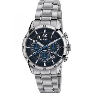 【送料無料】腕時計 ウォッチ アラームクロノステンレススチールブレスレットメートルreloj hombre breil tribe circuito ew0252 chrono pulsera acero negro azul 50mt