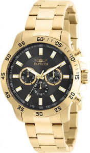 【送料無料】腕時計　ウォッチ　クロノグラフステンレススチールinvicta hombres specialty crongrafo 100m chapado en oro reloj acero inoxidable