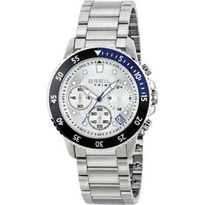 【送料無料】腕時計 ウォッチ クロノネロブルメートルorologio uomo breil tribe explore ew0340 chrono bracciale acciaio nero blu 50mt