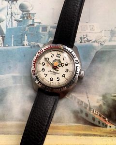 【貨物輸送無料】ウオッチ ご覧なさる ロシアダイバーアルバトロスナイツビンテージreloj de pulsera buzos anfibio albatros caballeros ruso reloj vintage