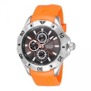 【送料無料】腕時計　ウォッチ　シリコンorologio uomo nautica nst 06 a14612g multifunzione silicone arancione grigio 21,586円